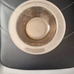 Set of 5 light Pink/orange Glass Dessert Bowls